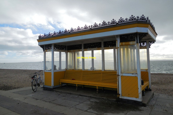 Photo 6"x4" Seafront Shelter - Southsea Old Portsmouth c2014
