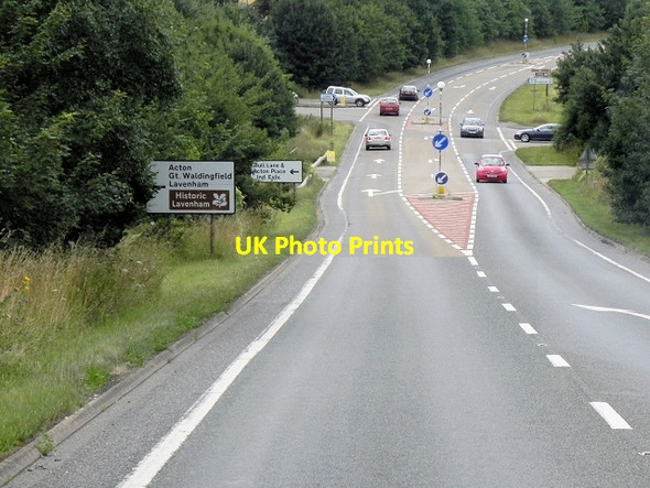 Photo 6"x4" A134, Southbound near Long Melford Acton Place c2013