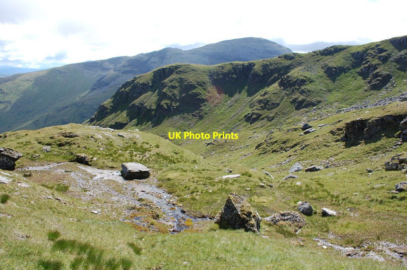 Photo 6"x4" Looking down Coire Gaothach Coire Gaothach c2009