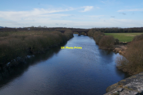 Photo 6"x4" The River Calder towards Stephenson's Bridge Castleford c2014