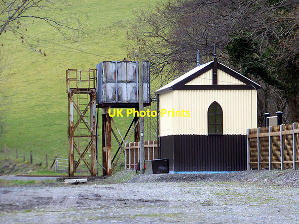 Photo 6"x4" Water tower and new waiting shelter at Nantyronen station, Vale of Rheidol Railway Nantyronen Station c2014