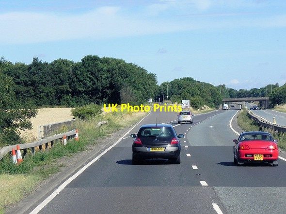 Photo 6"x4" Westbound A14, Junction 59 (Trimley) Trimley St Martin c2013