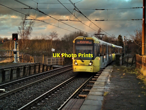 Photo 6"x4" Tram Approaching Radcliffe Radcliffe\/SD7807 c2014
