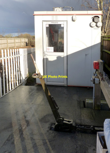 Photo 6"x4" Locking lever at Hilton Lane Crossing Egginton c2014