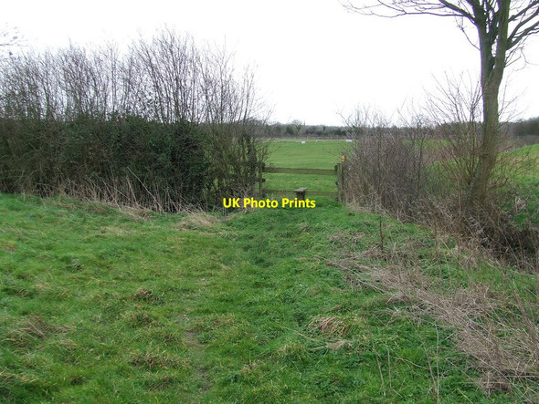 Photo 6"x4" Footpath And Stile Wickham Market c2014