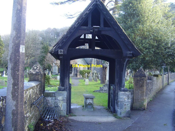 Photo 6"x4" All Saints Church, Lych gate Clevedon c2014