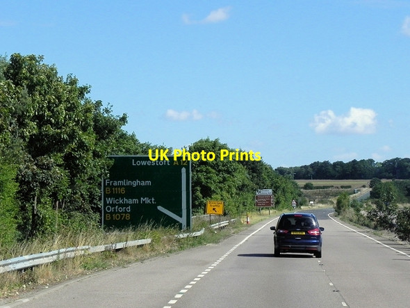 Photo 6"x4" A12 near Wickham Market Wickham Market c2013