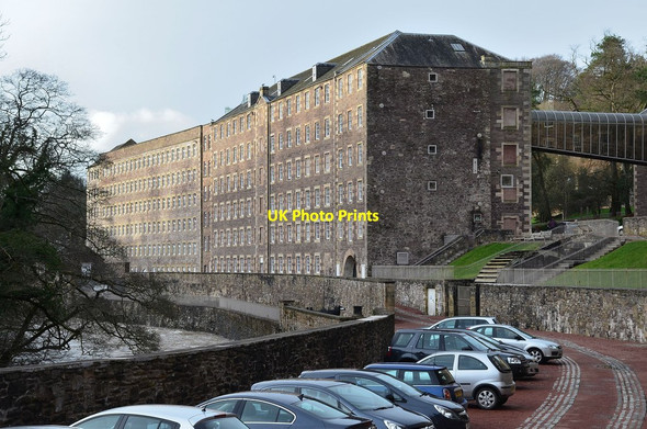 Photo 6"x4" Mills 2 and 3 at New Lanark Lanark c2014