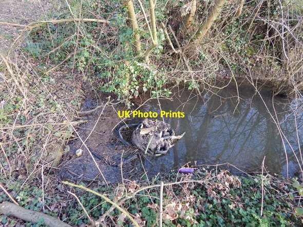 Photo 6"x4" Ditch South of Polstead Heath Polstead c2014