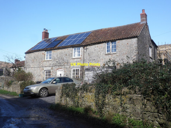 Photo 6"x4" Cottage on Church Lane, Compton Bishop Compton Bishop c2014