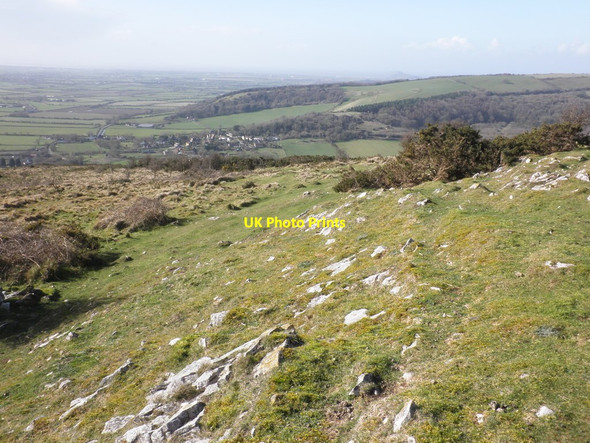 Photo 6"x4" View towards Loxton, from Crook Peak Loxton c2014