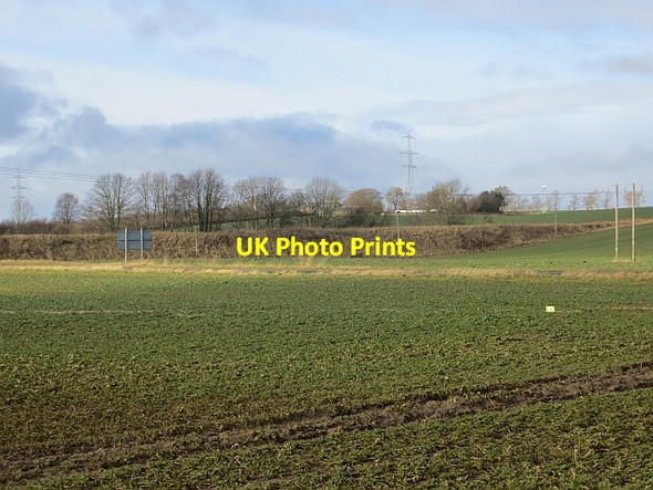 Photo 6"x4" Railway embankment Coupar Angus c2014