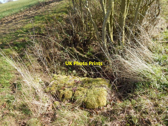 Photo 6"x4" Bricks for bridge near Quicks Farm, Round Maple Edwardstone c2014