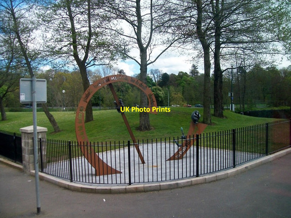 Photo 6"x4" Public art work in Dromara Street, off the Lower Ormeau Road Belfast c2012