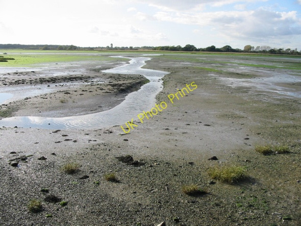 Photo 6"x4" The River Lavant in Fishbourne Channel Apuldram c2008