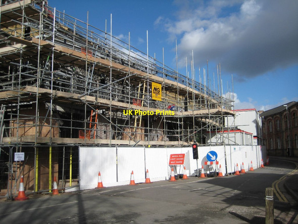 Photo 6"x4" Building work on Severn Street Worcester c2014