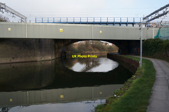 Photo 6"x4" Rail bridge over the River Lea Bow\/TQ3682 c2014