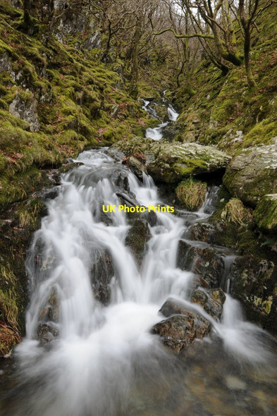 Photo 6"x4" Waterfall on Nant Dolfolau Elan Village c2014