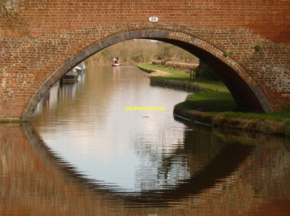 Photo 6"x4" View through High Bridge, Egginton Clay Mills c2014