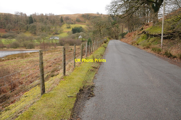 Photo 6"x4" Road beside Caban-coch Reservoir Dolymynach Resr c2014