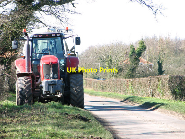 Photo 6"x4" Parked on the verge of Common Road, Fundenhall Ashwellthorpe c2014