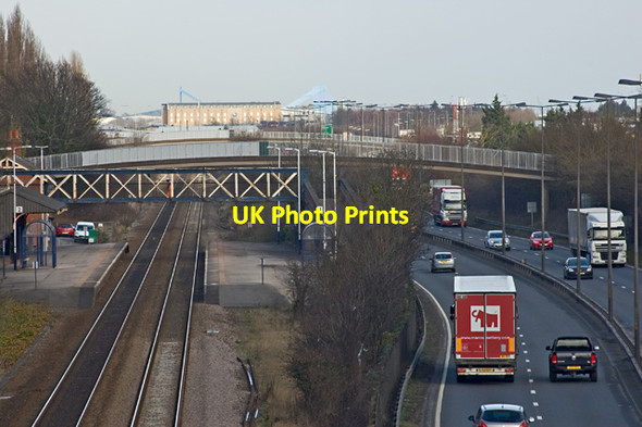 Photo 6"x4" Rail and road at Hessle Hessle\/TA0326 c2014