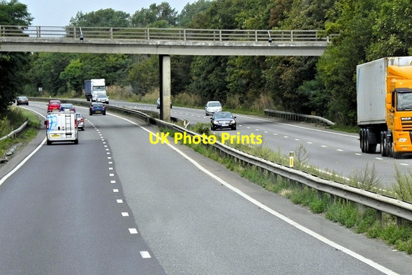 Photo 6"x4" Westbound A14, Herringswell Road Bridge Kennet End c2013
