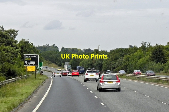 Photo 6"x4" Westbound A14 Snailwell c2013