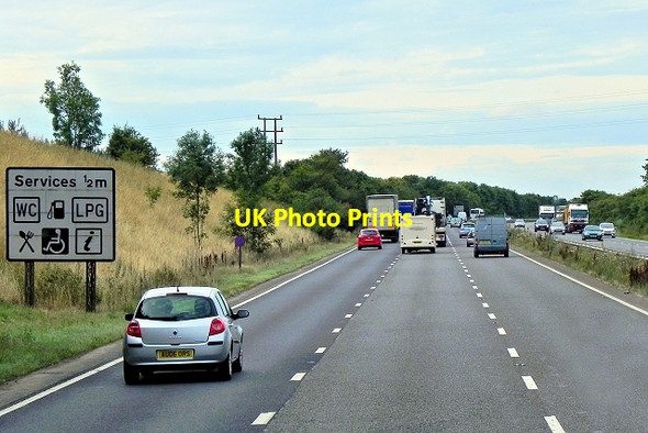 Photo 6"x4" Westbound A14 Newmarket Bypass Exning c2013