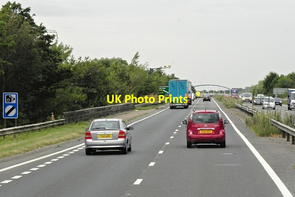 Photo 6"x4" Westbound A14, Cambridge Bypass Fen Ditton c2013