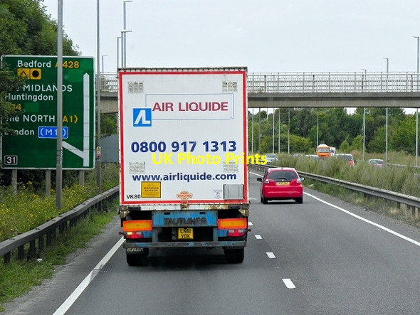 Photo 6"x4" Westbound A14 Approaching Girton Interchange Girton\/TL4262 c2013