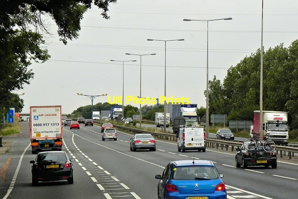 Photo 6"x4" Westbound A14 After Girton Interchange Dry Drayton c2013