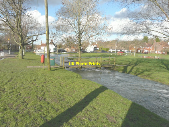 Photo 6"x4" The Nail Bourne in flood Derringstone c2014
