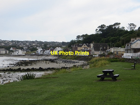 Photo 6"x4" Sea front, Drains Bay Ballygalley c2013