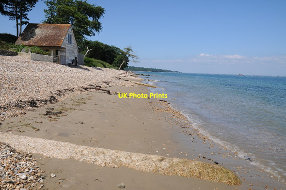 Photo 6"x4" Beach near Ethel Point Foreland Fields c2014 P2