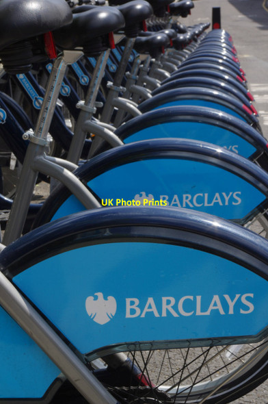 Photo 6"x4" Cycle hire on Graham Street London c2014