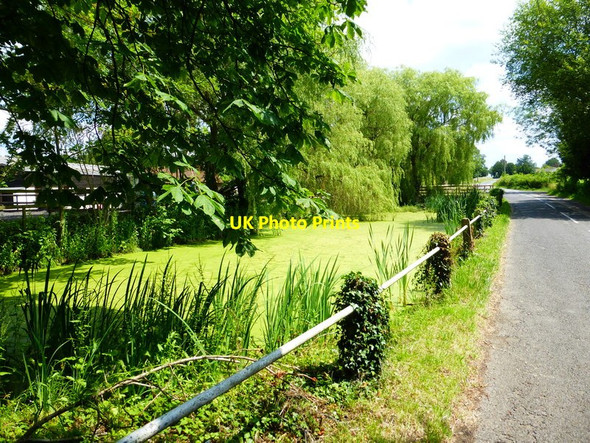 Photo 6"x4" Green pond at Poyle Farm Ash Green\/SU9049 c2014
