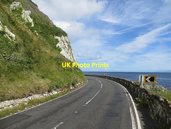 Photo 6"x4" Coast road, Garron Point Glenariff c2013