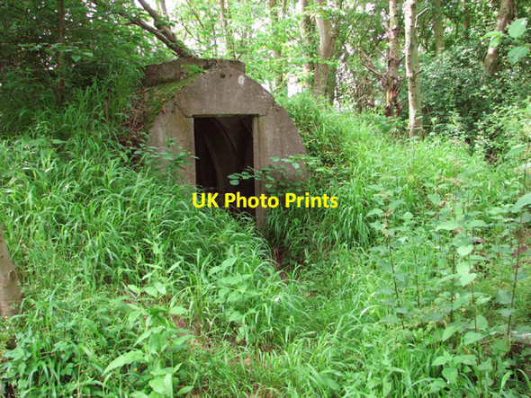 Photo 6"x4" Entrance to an air raid shelter Thwaite St Mary c2014