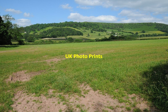 Photo 6"x4" View across the Dulas valley Hay-on-Wye\/Y Gelli Gandryll c2014