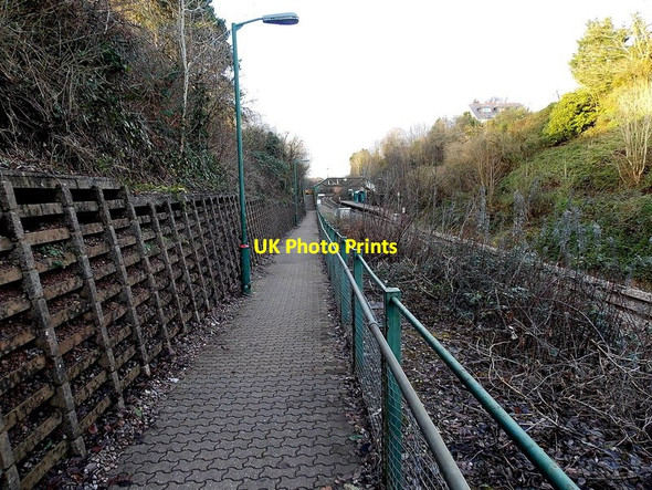 Photo 6"x4" Fairwater railway station access ramp, Cardiff Fairwater\/ST1377 c2014