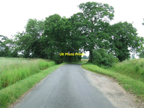 Photo 6"x4" Bend In Road Metfield c2014