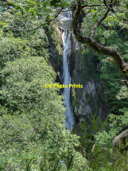 Photo 6"x4" Mynach Falls, Devil's Bridge Devil's Bridge\/Pontarfynach c2014