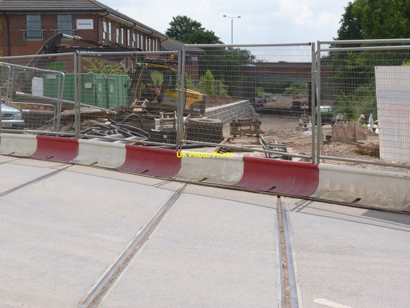 Photo 6"x4" Tramway construction at Ruddington Lane West Bridgford c2014