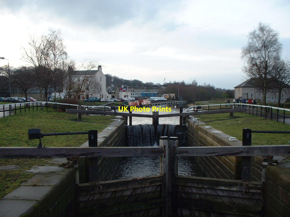 Photo 6"x4" Lock 16 on Forth and Clyde Canal Falkirk c2002