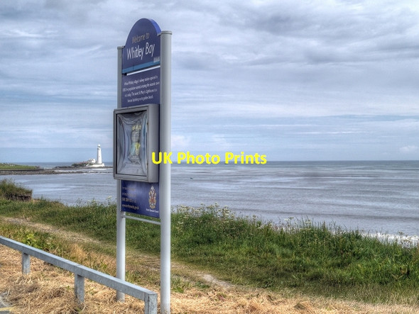 Photo 6"x4" Whitley Bay -View Towards St Mary's Island Whitley Bay c2014