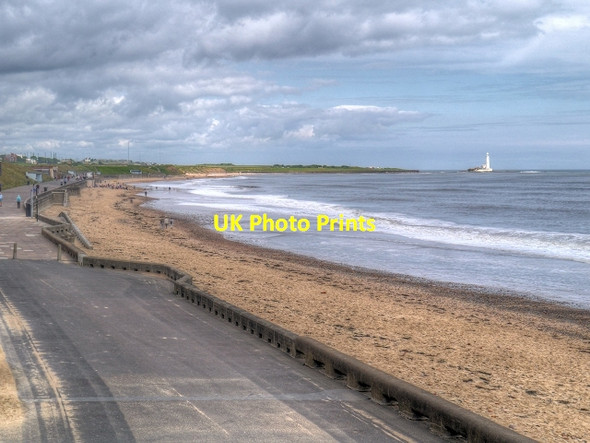 Photo 6"x4" Whitley Bay Promenade Whitley Bay c2014
