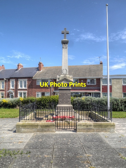 Photo 6"x4" The War Memorial, Seaton Sluice Seaton Sluice c2014