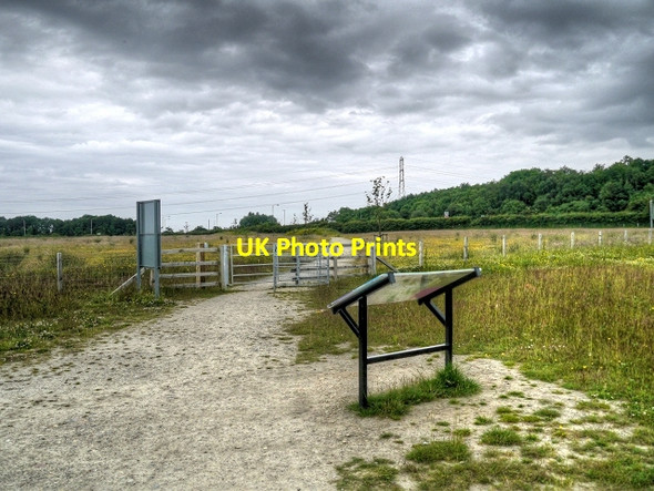 Photo 6"x4" Northumberlandia, Path to Cramlington Nelson Village c2014
