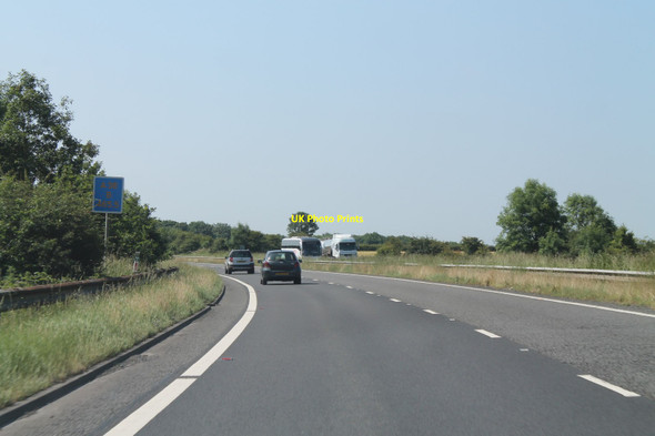 Photo 6"x4" A38 turning south Alfreton c2014